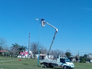 Dos nuevas plazas de Concordia se iluminan con