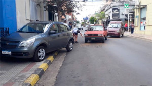 Triple choque en el centro de Concordia