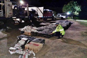 La Policía detuvo un contrabando de cigarrillos valuado en más de 11 millones de pesos