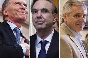 Macri, Fernández y Pichetto