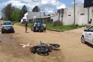 Un motociclista quedó gravemente