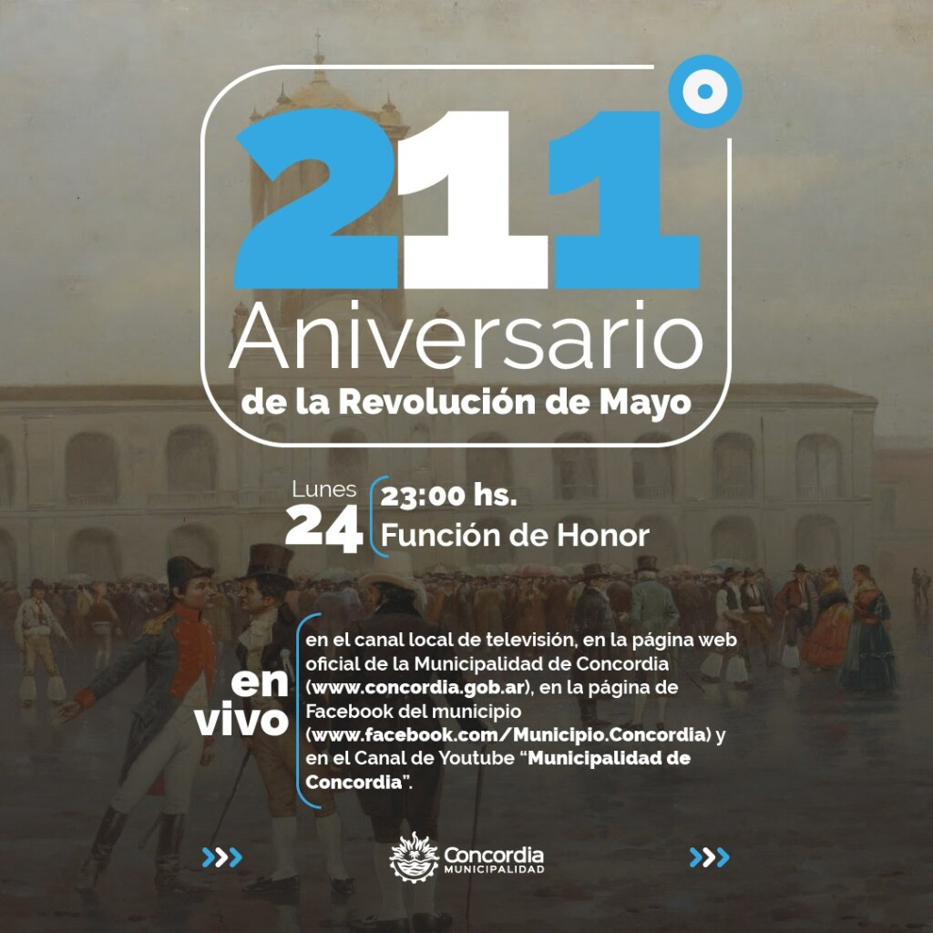 VIGILIA CULTURAL VIRTUAL DE LA REVOLUCIÓN DE MAYO