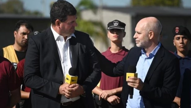 El Ministro de Seguridad de la Ciudad de Buenos Aires y Horacio Rodríguez Larreta